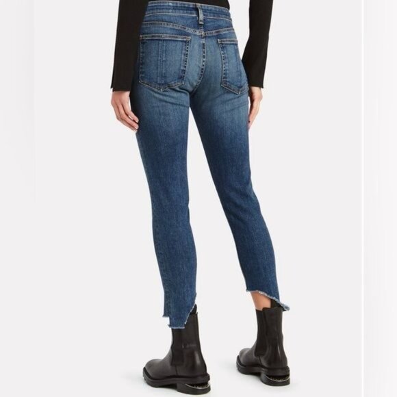 RAG & BONE Jeans Cate Step Hem Mid Rise Ankle Skinny in Hampton Size 24 - Picture 2 of 15